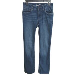 Wrangler denim blue Bootcut jeans sz 5/ 36 Long Western cowgirl workwear